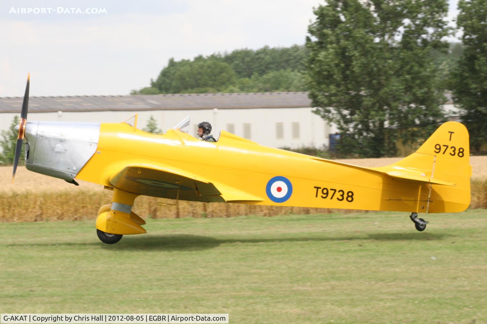 G-AKAT, 1940 Miles M14A Hawk Trainer 3 C/N 2005, The Real Aeroplane Club's Summer Madness Fly-In, Breighton