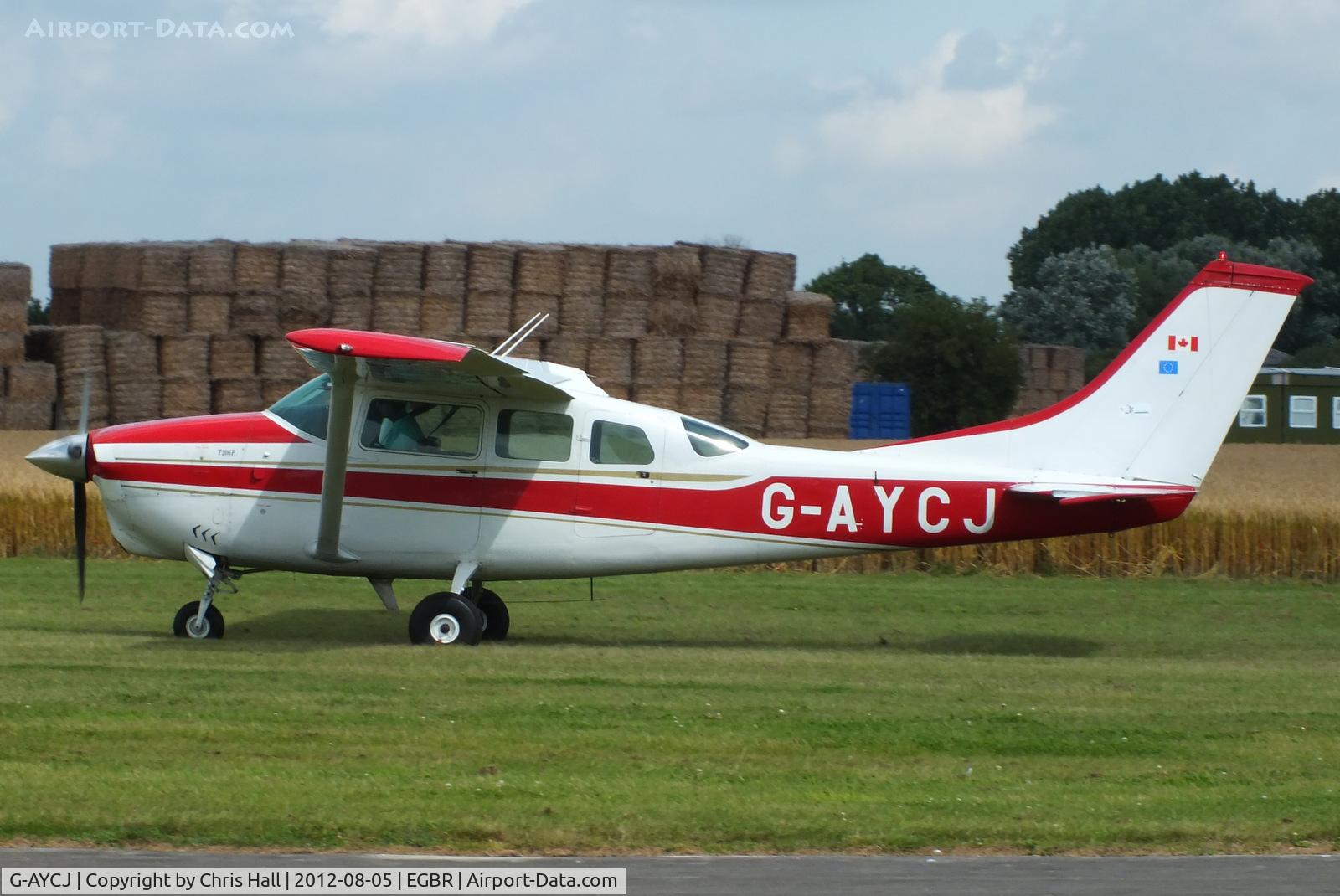 G-AYCJ, 1968 Cessna TP206D Turbo Super Skylane C/N T206-0552, The Real Aeroplane Club's Summer Madness Fly-In, Breighton