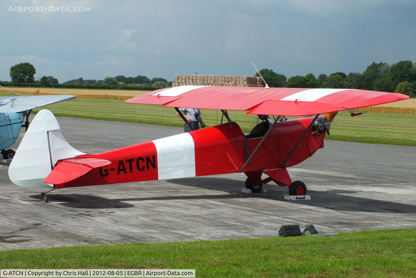 G-ATCN, 1965 Luton LA-4A Minor C/N PAL 1118, The Real Aeroplane Club's Summer Madness Fly-In, Breighton