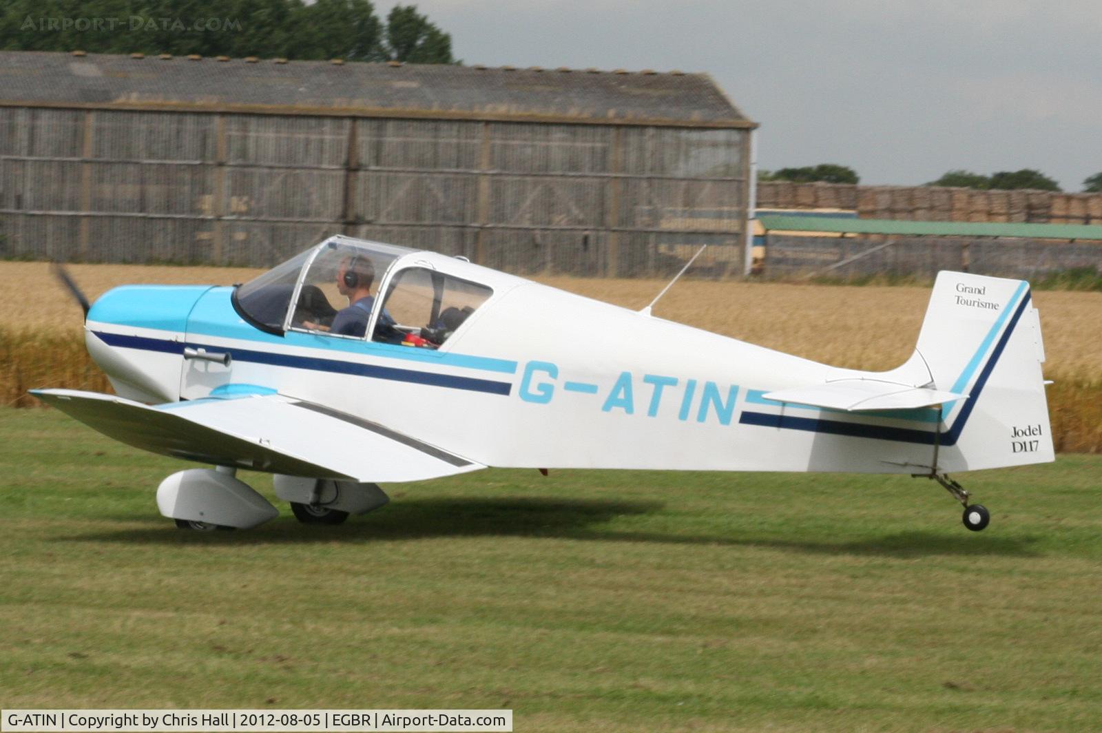 G-ATIN, 1956 SAN Jodel D-117 C/N 437, The Real Aeroplane Club's Summer Madness Fly-In, Breighton