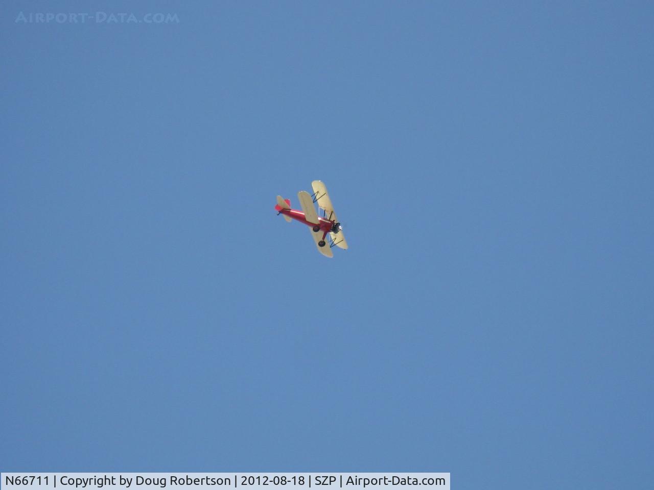 N66711, 1941 Boeing IB75A C/N 75-1675, 1941 Boeing Stearman IB75A, Jacobs R-755B2 275 Hp upgrade, young Sammy Mason's aerobatic routine