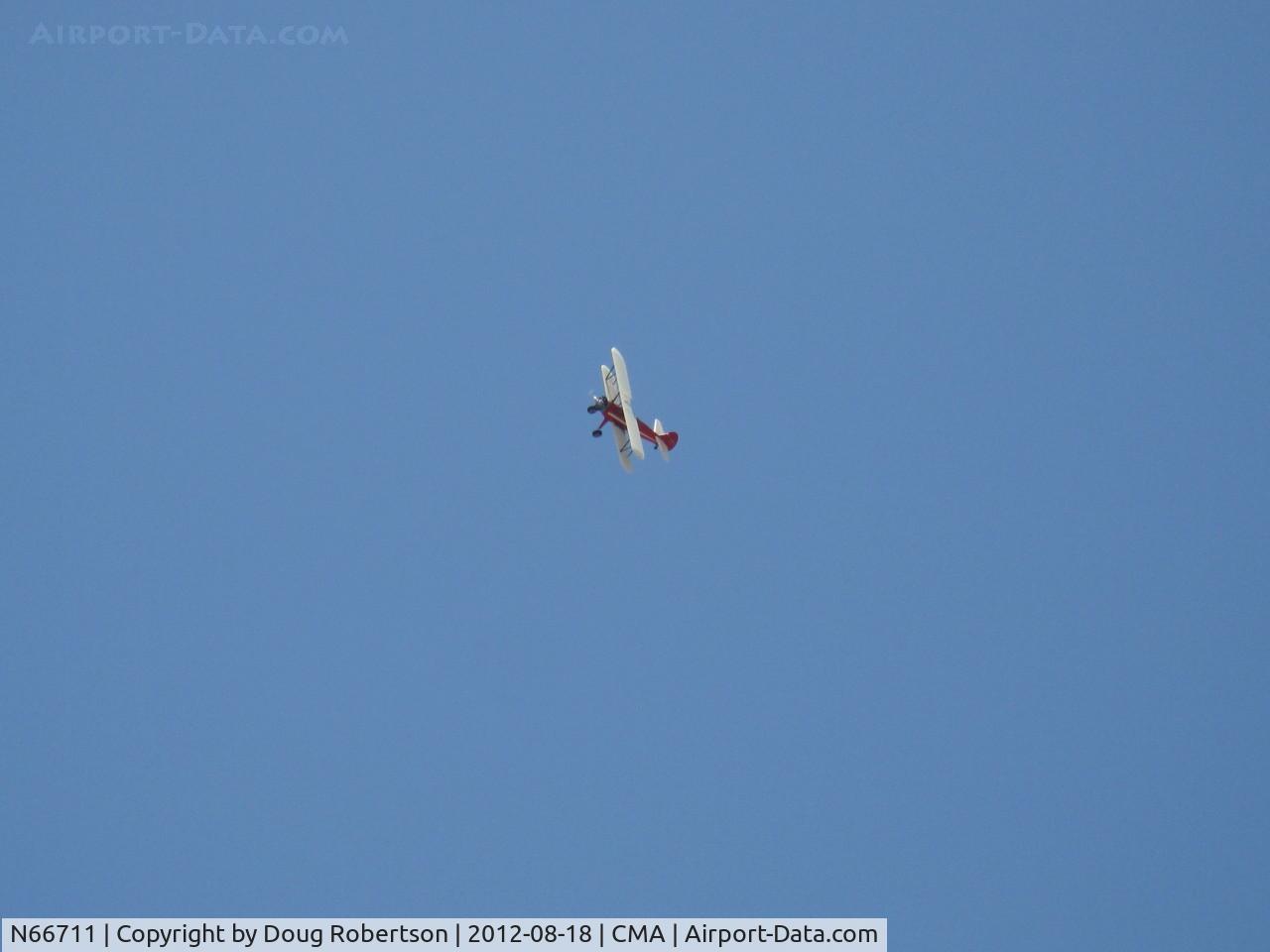 N66711, 1941 Boeing IB75A C/N 75-1675, 1941 Boeing Stearman IB75A, Jacobs R-755B2 275 Hp upgrade, young Sammy Mason's aerobatic routine