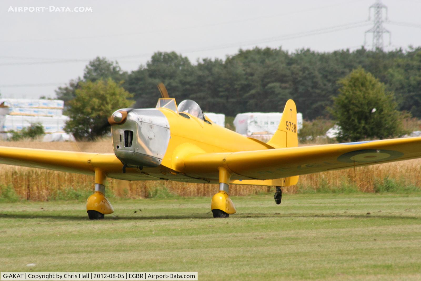 G-AKAT, 1940 Miles M14A Hawk Trainer 3 C/N 2005, The Real Aeroplane Club's Summer Madness Fly-In, Breighton