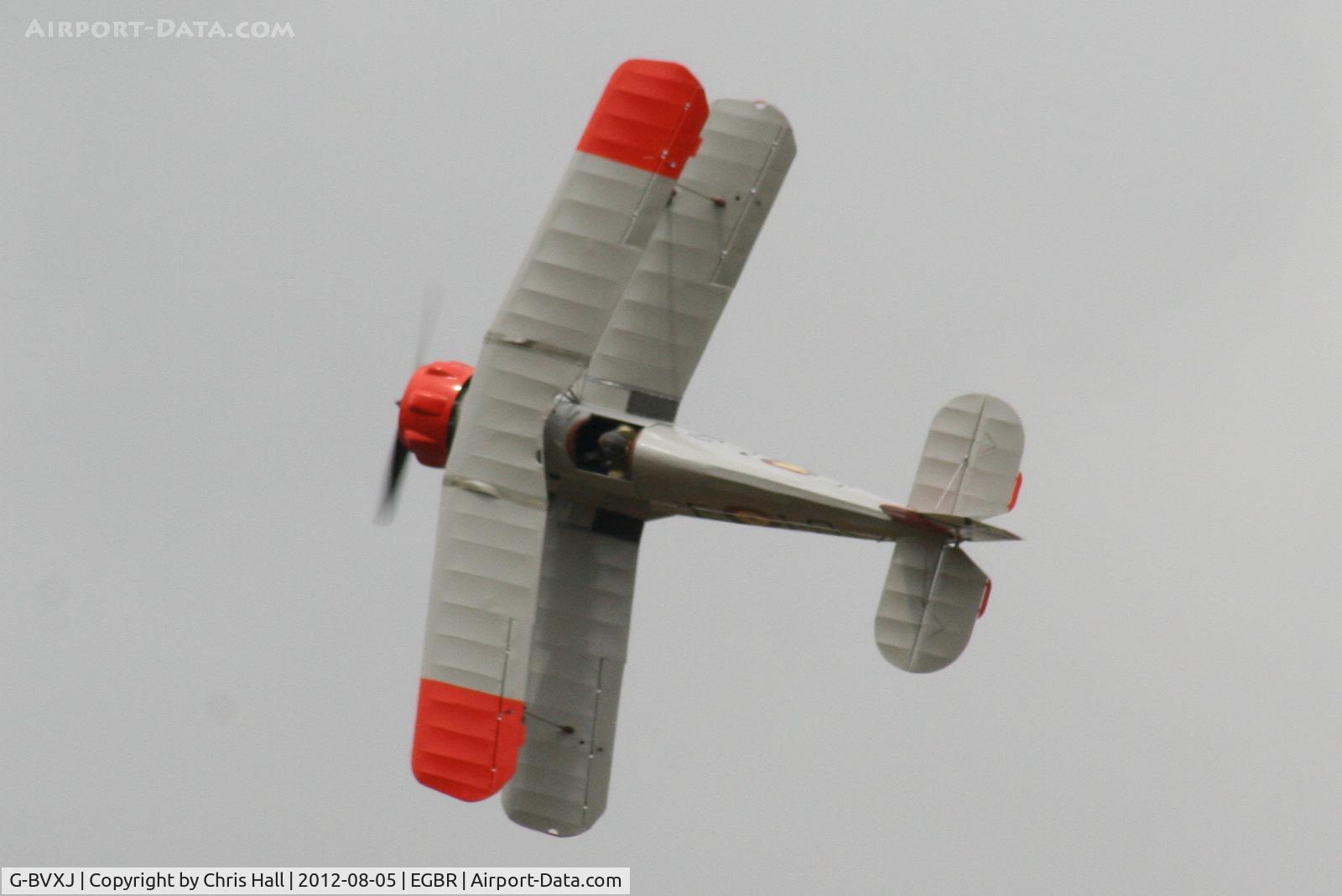 G-BVXJ, 1937 Bucker Bu-133C Jungmeister C/N E-19, The Real Aeroplane Club's Summer Madness Fly-In, Breighton