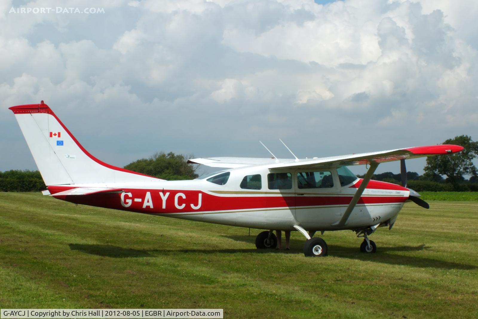 G-AYCJ, 1968 Cessna TP206D Turbo Super Skylane C/N T206-0552, The Real Aeroplane Club's Summer Madness Fly-In, Breighton