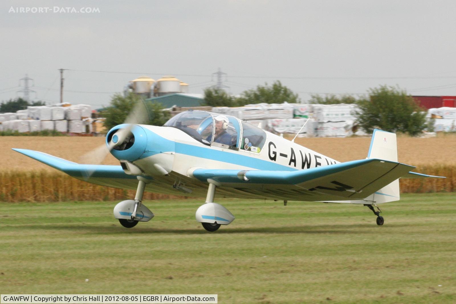 G-AWFW, 1957 SAN Jodel D-117 C/N 599, The Real Aeroplane Club's Summer Madness Fly-In, Breighton