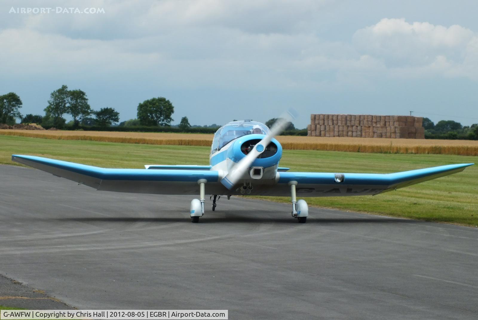 G-AWFW, 1957 SAN Jodel D-117 C/N 599, The Real Aeroplane Club's Summer Madness Fly-In, Breighton