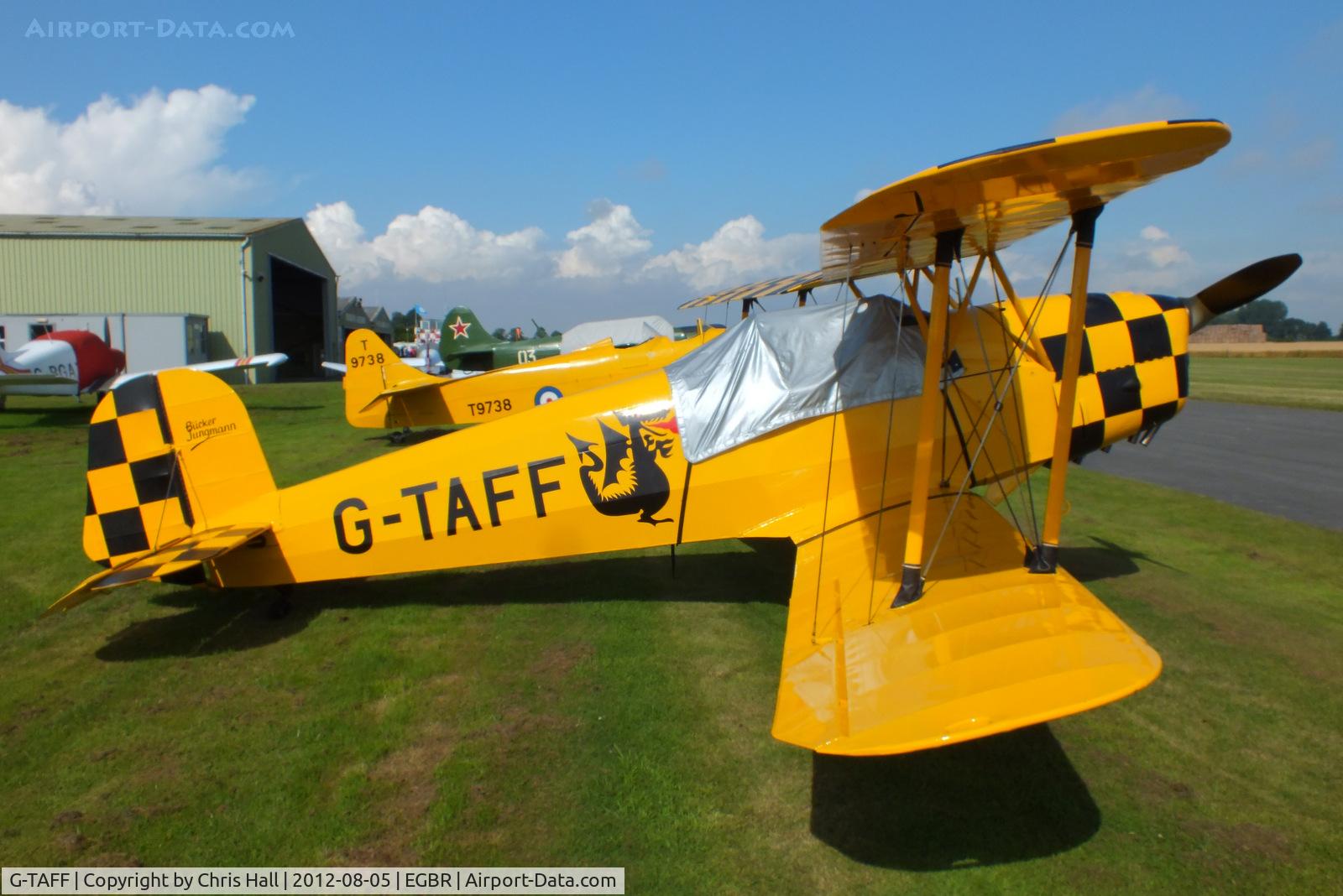 G-TAFF, 1957 CASA 1-131E Jungmann C/N 1129, The Real Aeroplane Club's Summer Madness Fly-In, Breighton