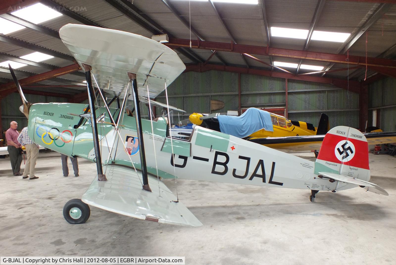 G-BJAL, 1957 Bucker 1-131E Jungmann C/N 1028, The Real Aeroplane Club's Summer Madness Fly-In, Breighton