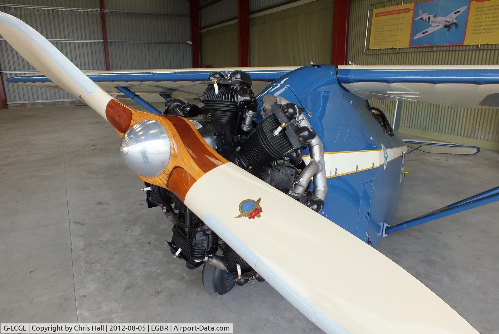 G-LCGL, 1993 Comper CLA7 Swift Replica C/N PFA 103-11089, Pobjoy R 75 hp radial piston