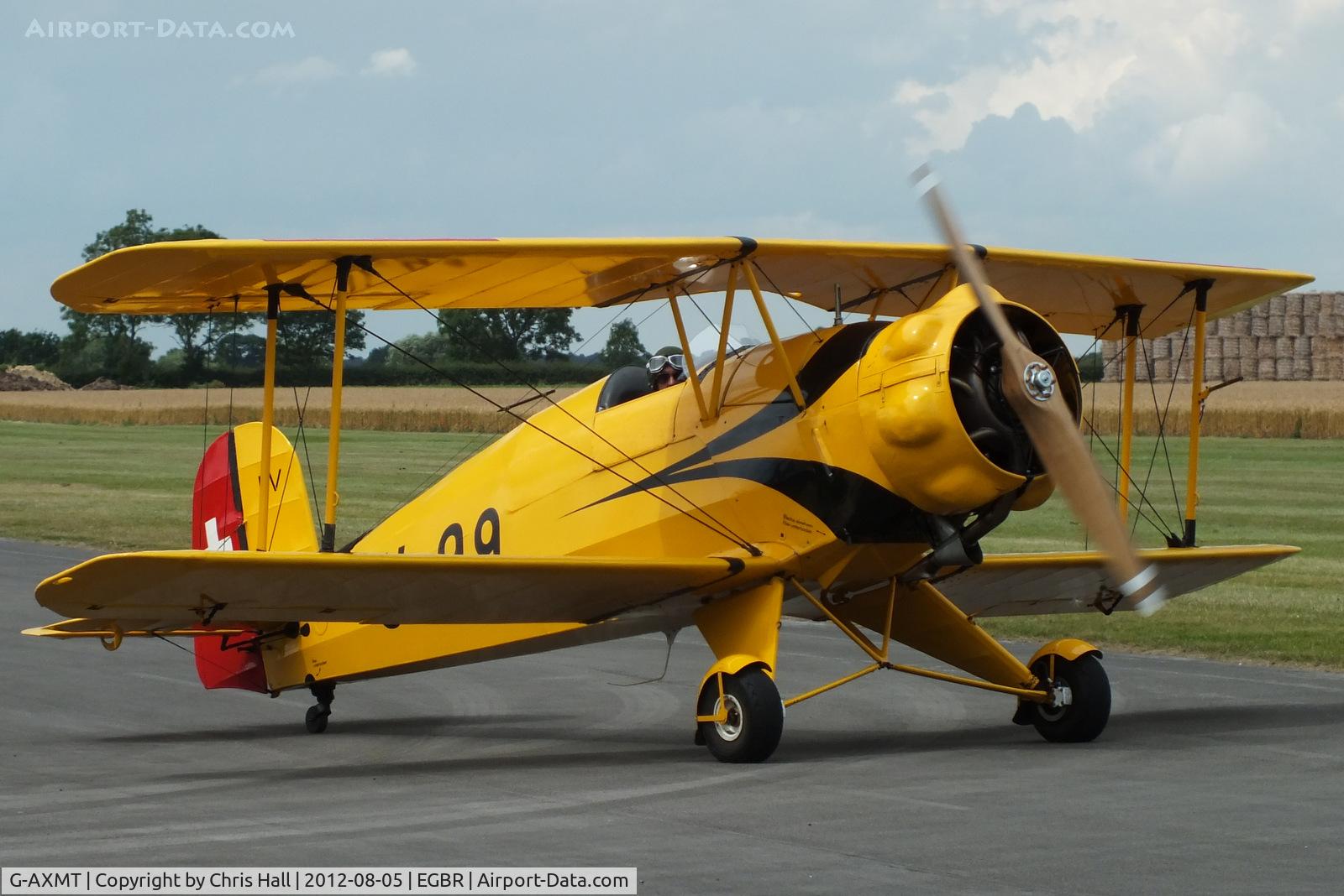 G-AXMT, 1938 Bucker Bu-133C Jungmeister C/N 46, The Real Aeroplane Club's Summer Madness Fly-In, Breighton