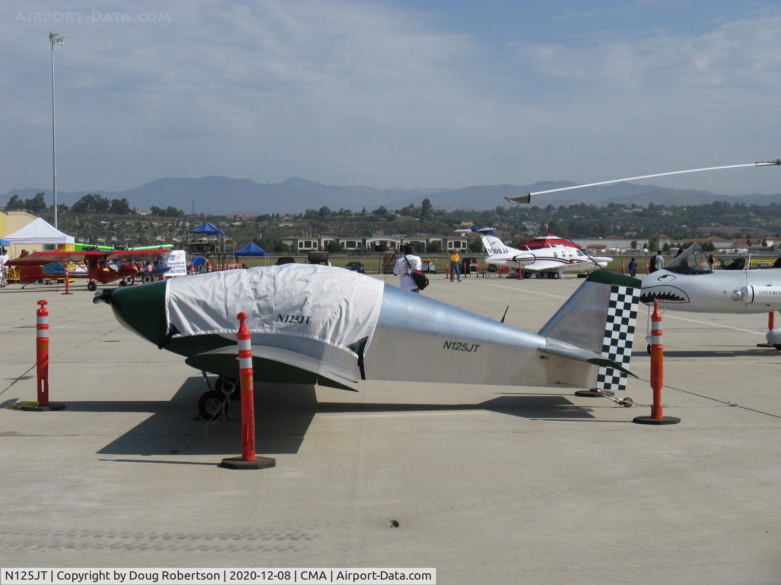 N125JT, 2012 Sonex Sonex C/N 0621, 2012 MCDaniel SONEX, AeroVee 2.1 80 Hp two place side by side