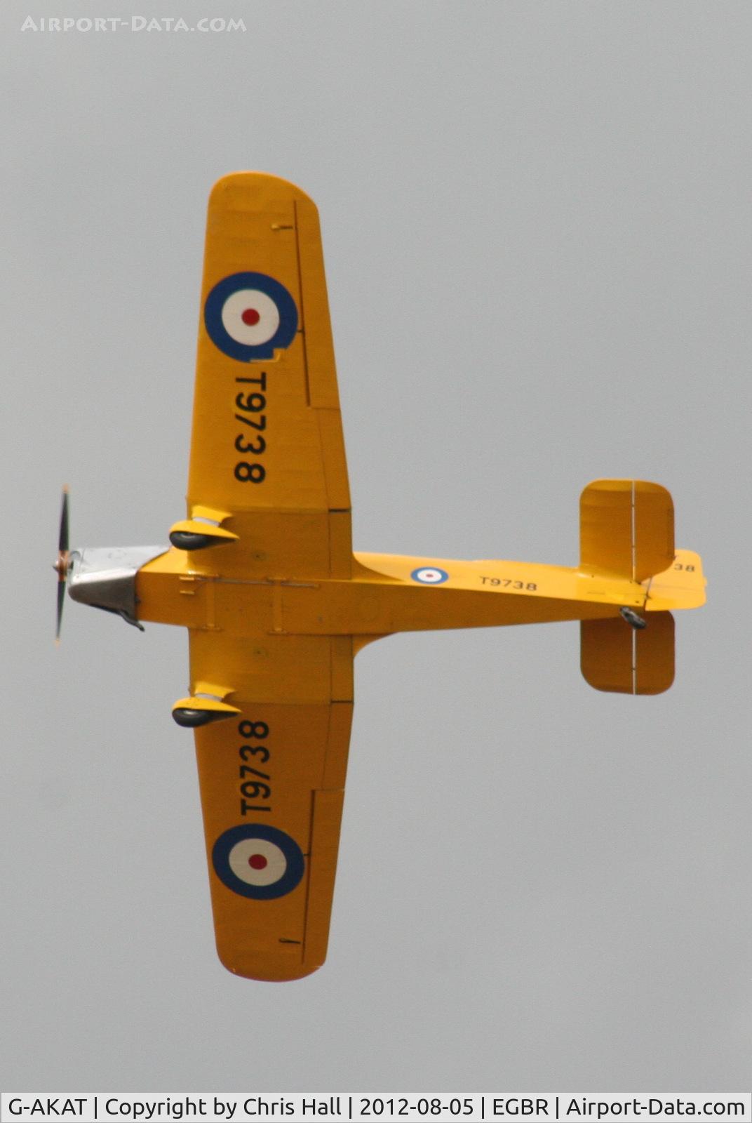 G-AKAT, 1940 Miles M14A Hawk Trainer 3 C/N 2005, The Real Aeroplane Club's Summer Madness Fly-In, Breighton