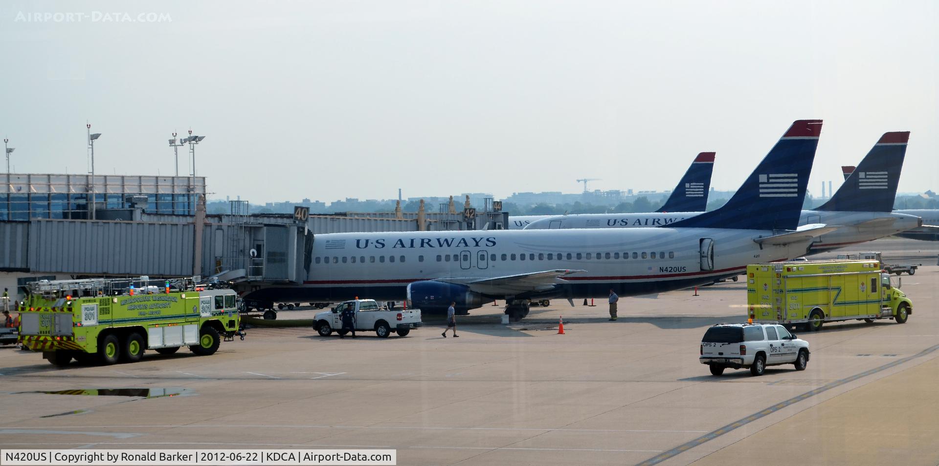 N420US, 1989 Boeing 737-401 C/N 23987, DCA< VA