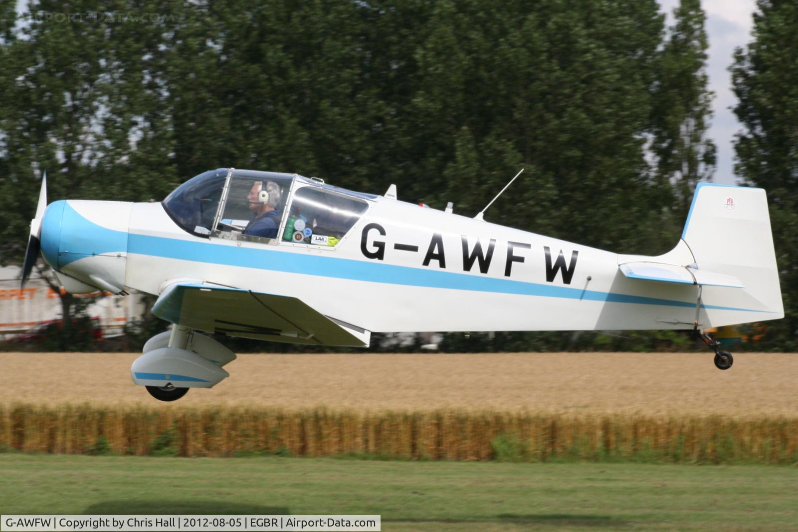 G-AWFW, 1957 SAN Jodel D-117 C/N 599, The Real Aeroplane Club's Summer Madness Fly-In, Breighton