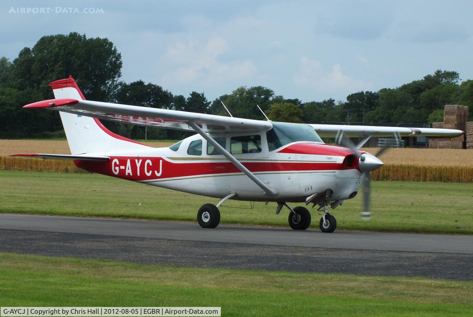 G-AYCJ, 1968 Cessna TP206D Turbo Super Skylane C/N T206-0552, The Real Aeroplane Club's Summer Madness Fly-In, Breighton