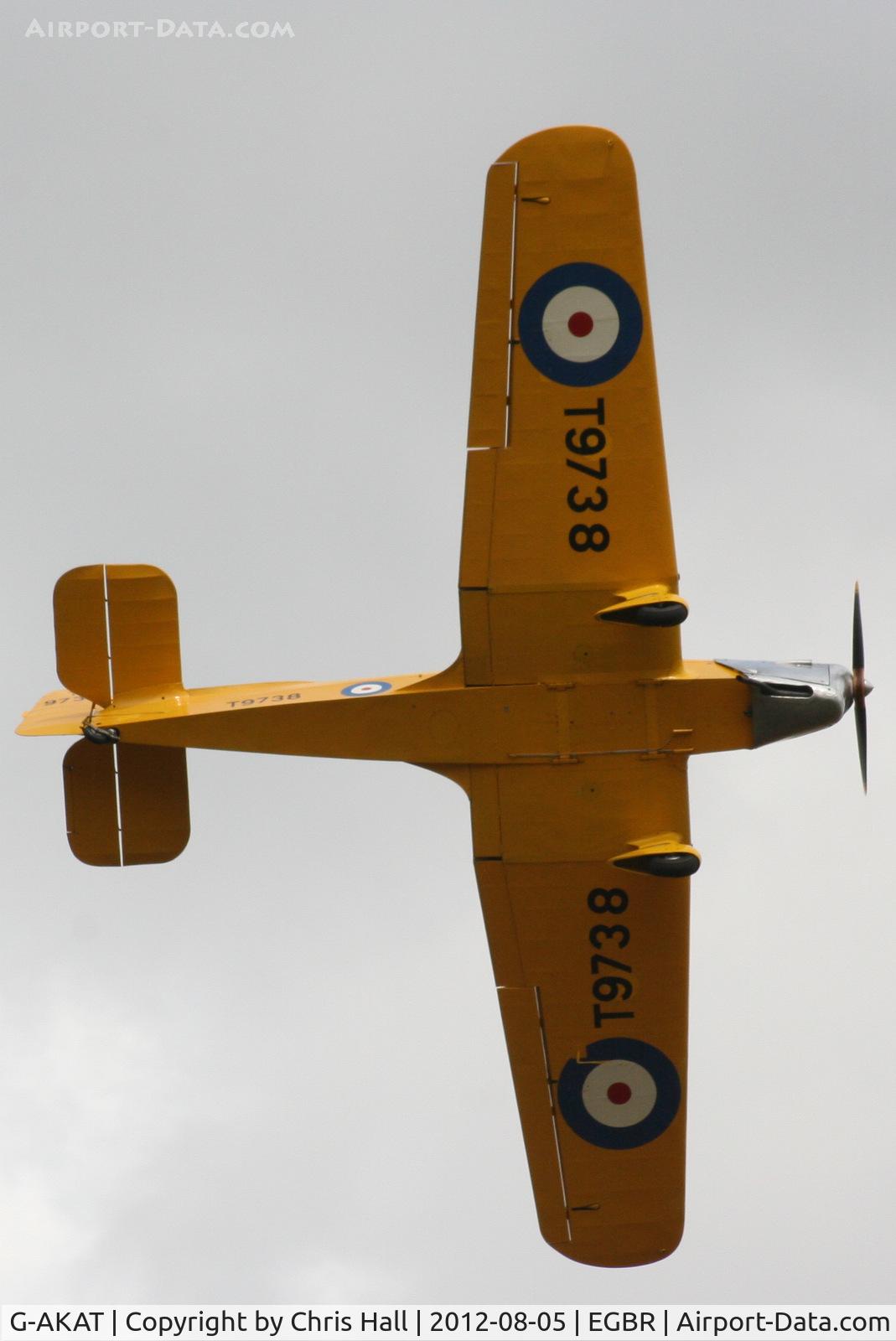 G-AKAT, 1940 Miles M14A Hawk Trainer 3 C/N 2005, The Real Aeroplane Club's Summer Madness Fly-In, Breighton
