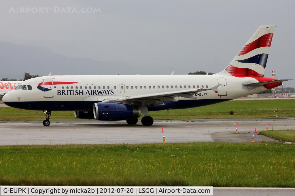 G-EUPK, 2000 Airbus A319-131 C/N 1236, Taxiing