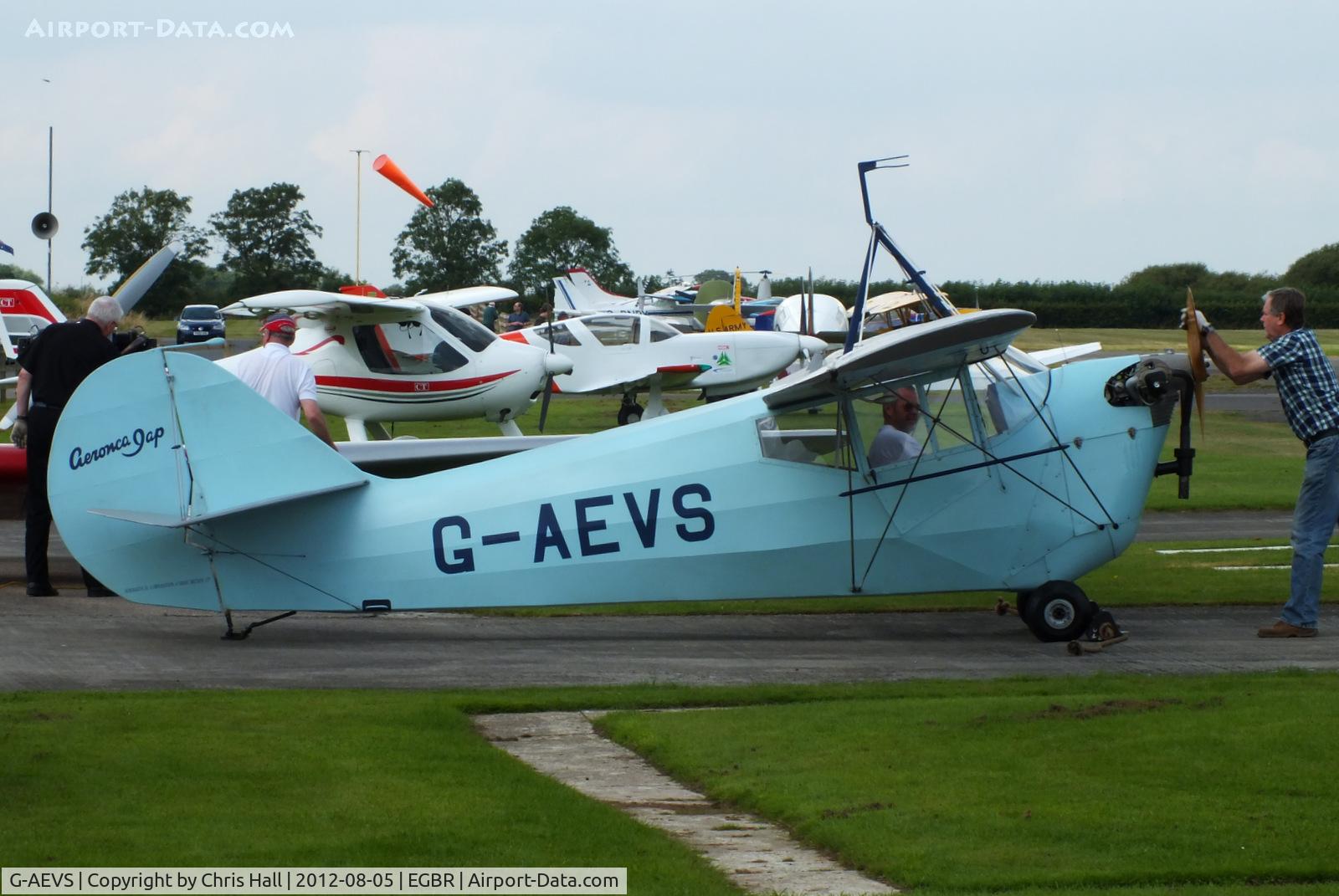 G-AEVS, 1937 Aeronca 100 C/N AB114, The Real Aeroplane Club's Summer Madness Fly-In, Breighton