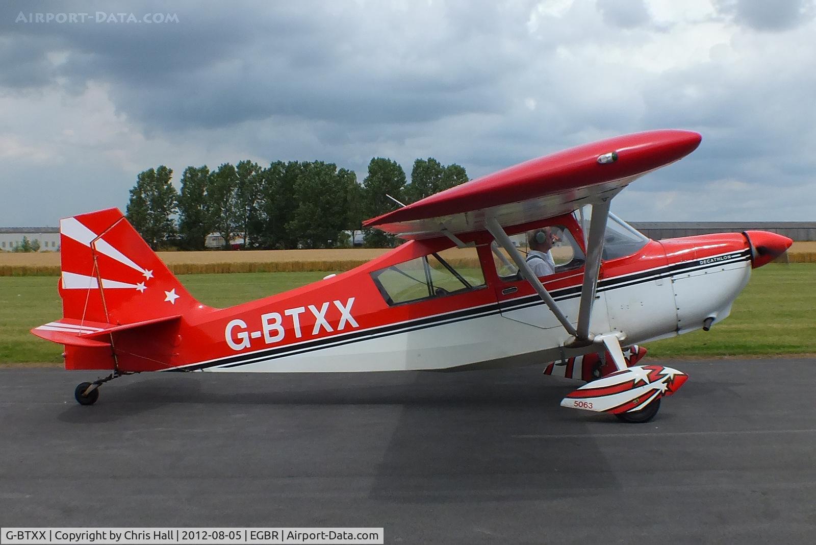 G-BTXX, 1980 Bellanca 8KCAB Decathlon C/N 595-80, The Real Aeroplane Club's Summer Madness Fly-In, Breighton