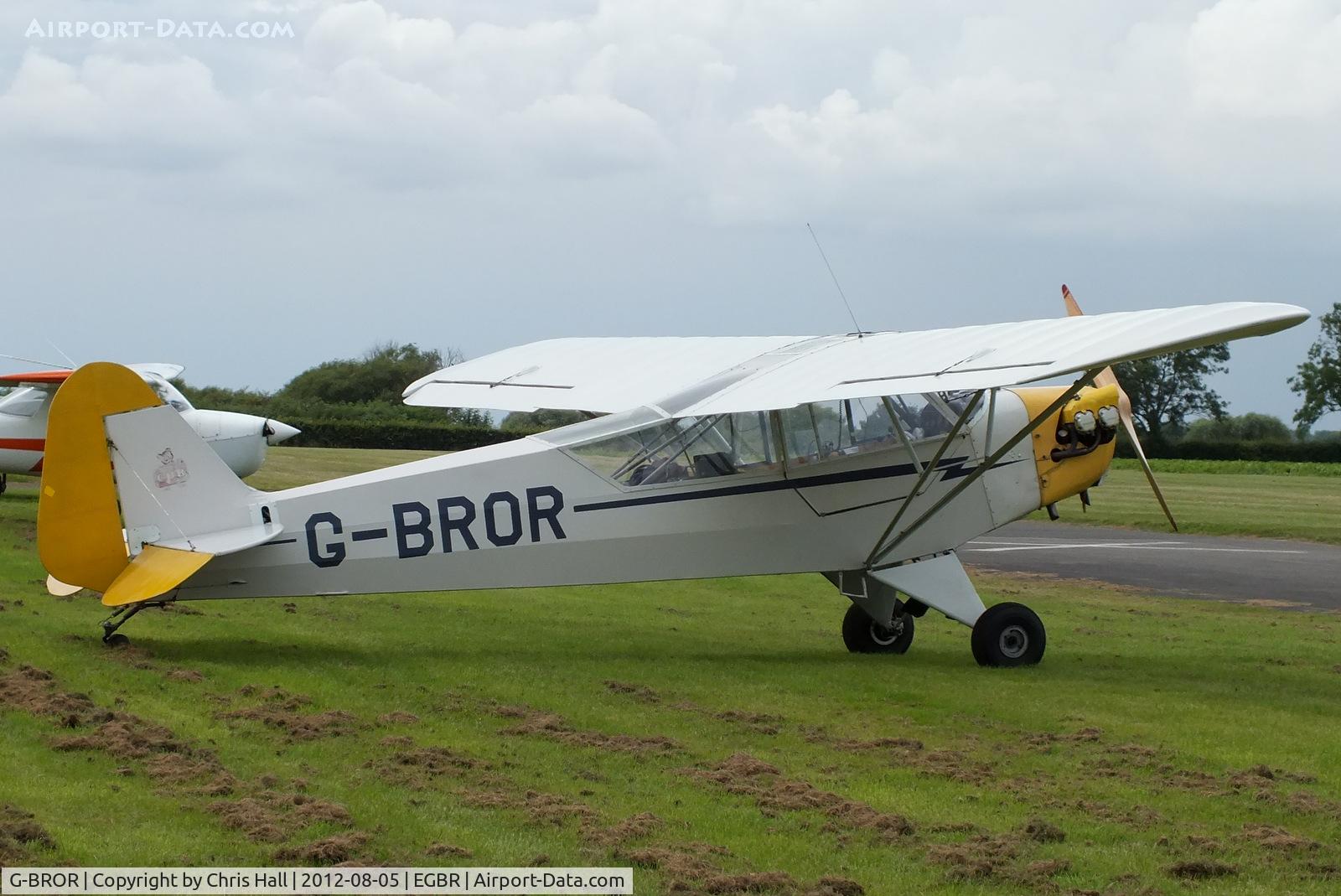 G-BROR, 1943 Piper L-4H Grasshopper (J3C-65D) C/N 10885, The Real Aeroplane Club's Summer Madness Fly-In, Breighton