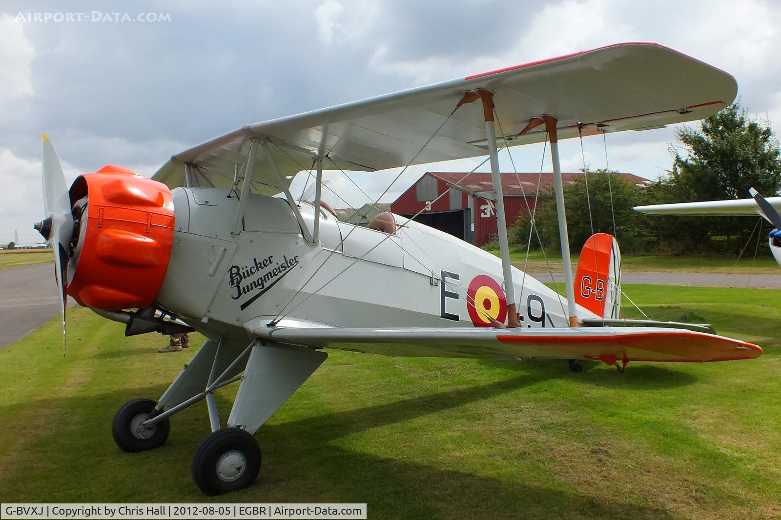 G-BVXJ, 1937 Bucker Bu-133C Jungmeister C/N E-19, The Real Aeroplane Club's Summer Madness Fly-In, Breighton