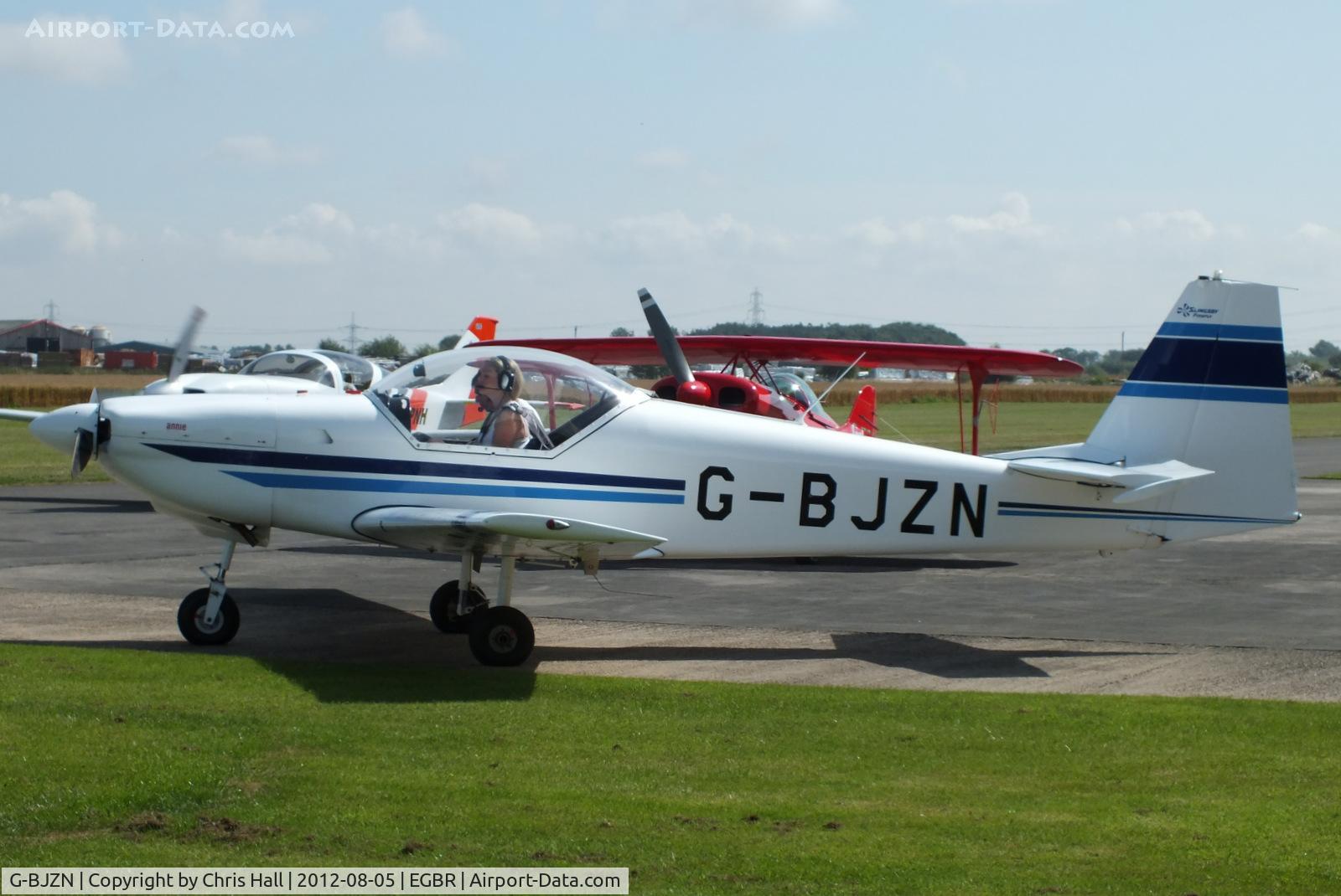G-BJZN, 1982 Slingsby T-67A Firefly C/N 1997, The Real Aeroplane Club's Summer Madness Fly-In, Breighton