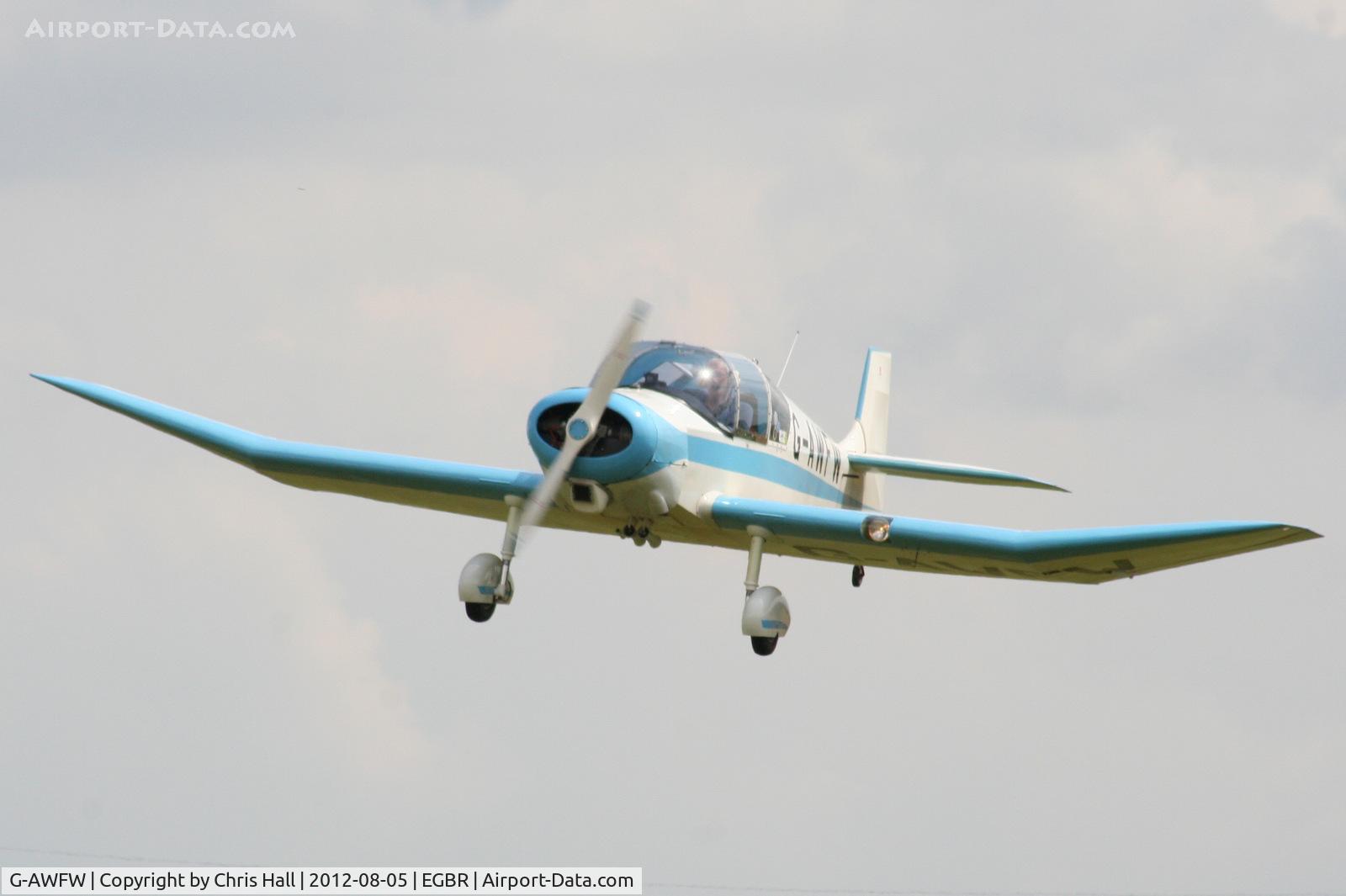 G-AWFW, 1957 SAN Jodel D-117 C/N 599, The Real Aeroplane Club's Summer Madness Fly-In, Breighton