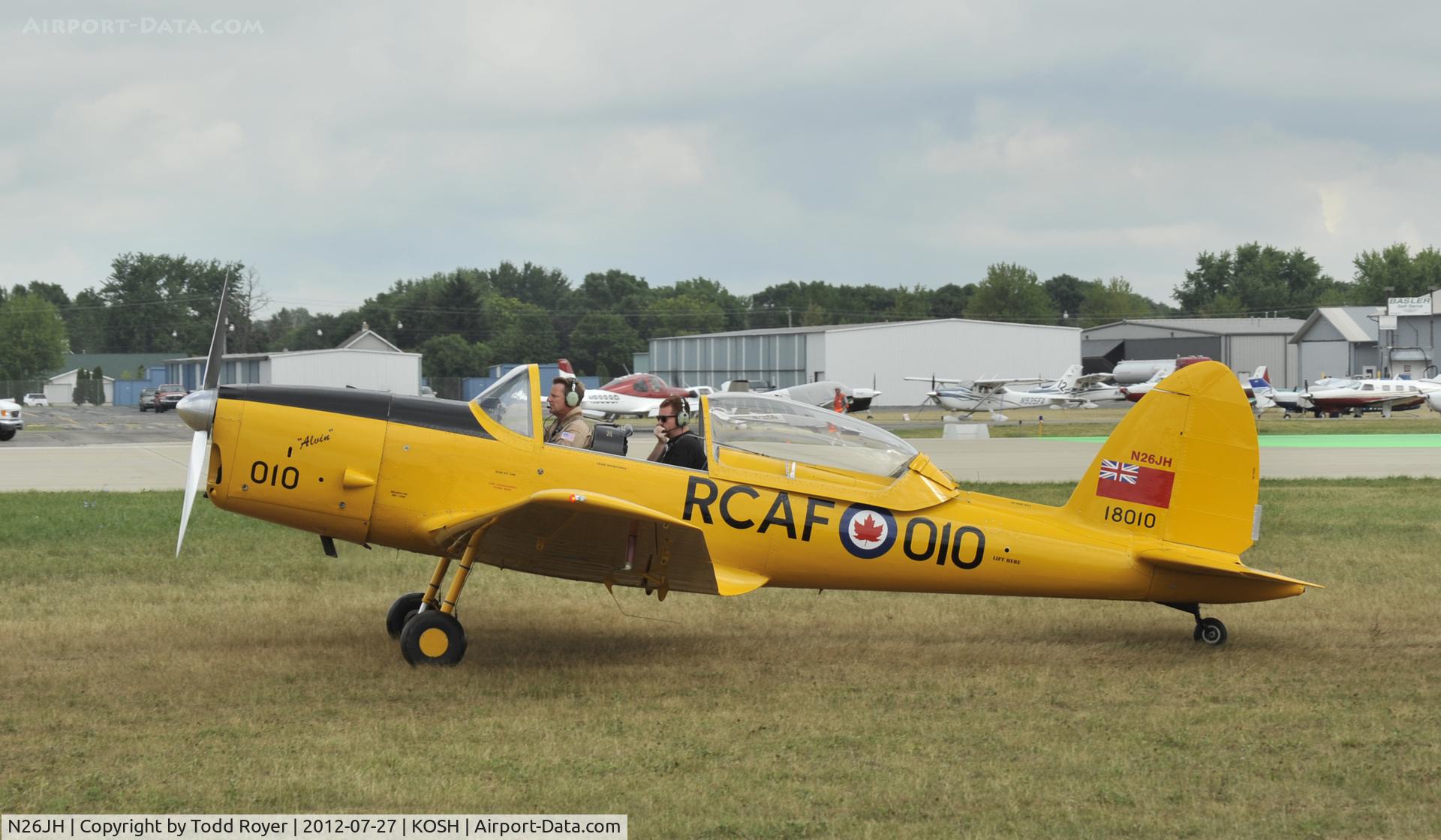 N26JH, 1953 De Havilland DHC-1 Chipmunk 22 C/N C1/0887, Airventure 2012