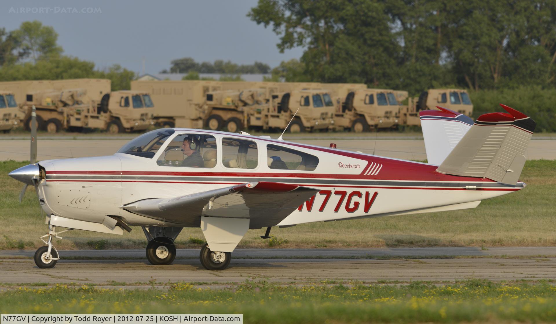 N77GV, 1964 Beech S35 Bonanza C/N D-7693, Airventure 2012
