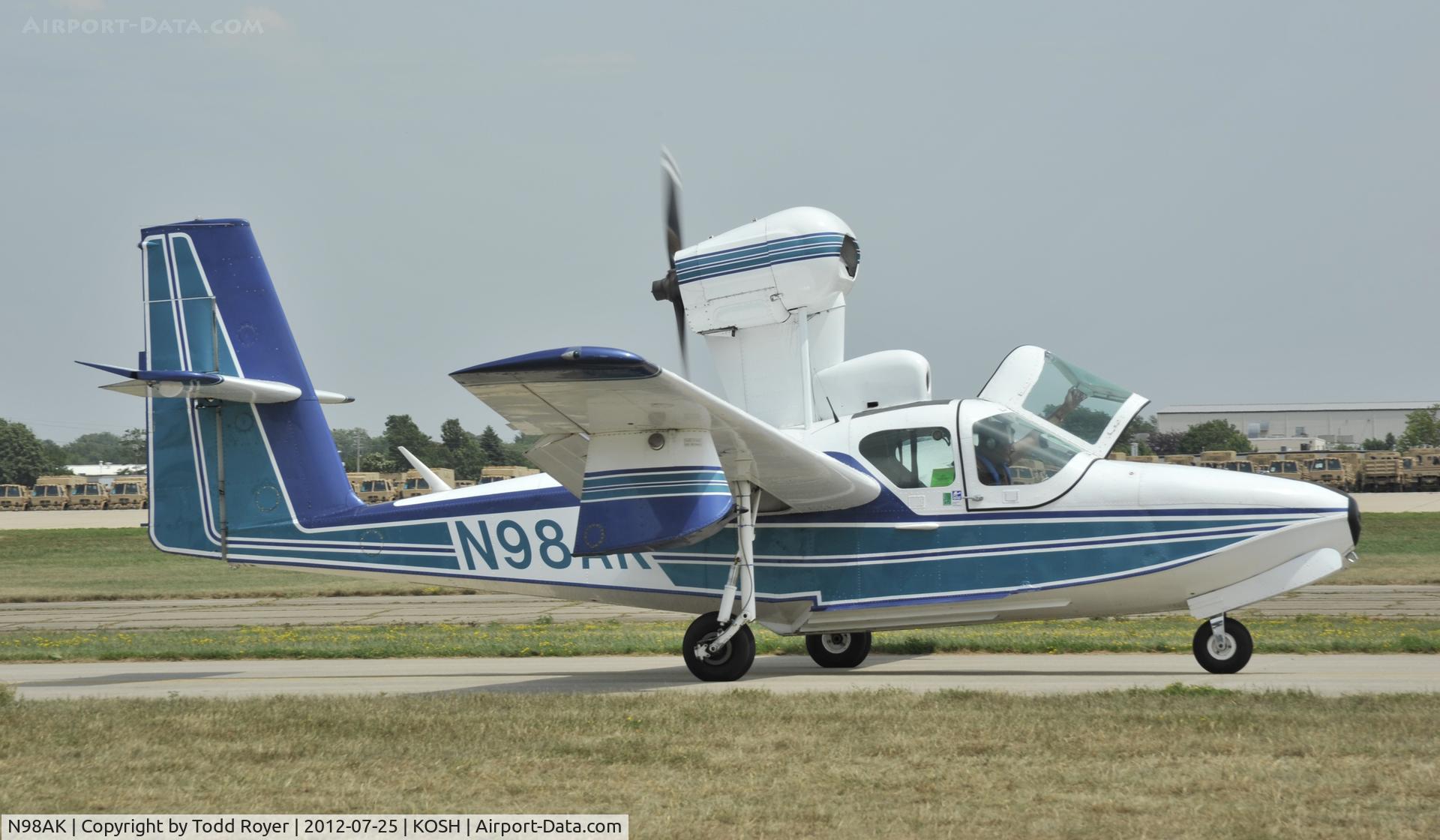 N98AK, 1977 Consolidated Aeronautics Inc. Lake LA-4-200 C/N 806, Airventure 2012