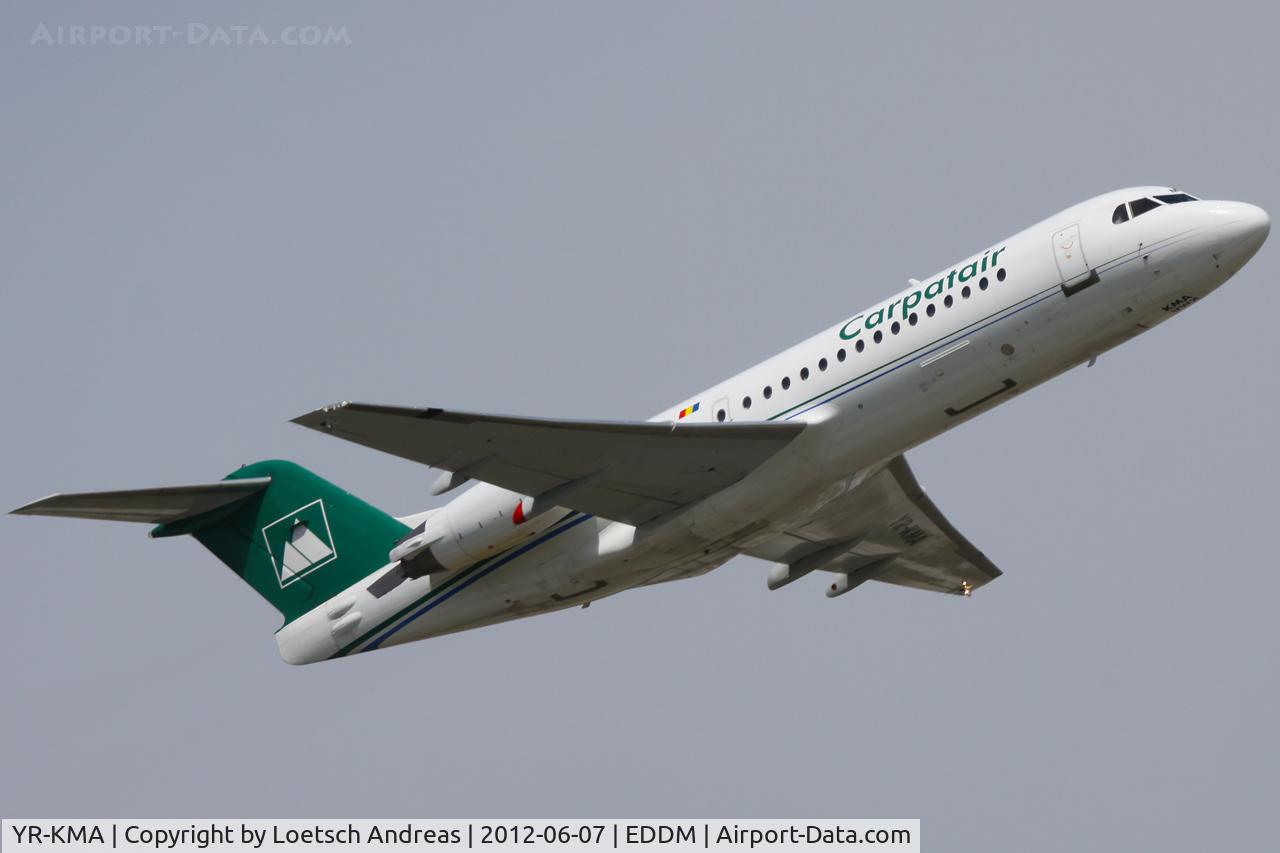 YR-KMA, 1995 Fokker 70 (F-28-0070) C/N 11564, Carpatair
