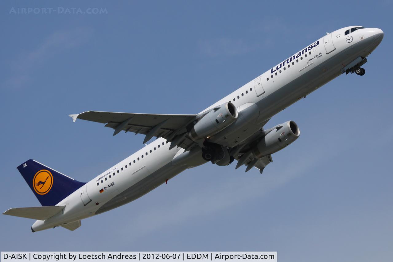 D-AISK, 2008 Airbus A321-231 C/N 3387, Lufthansa 