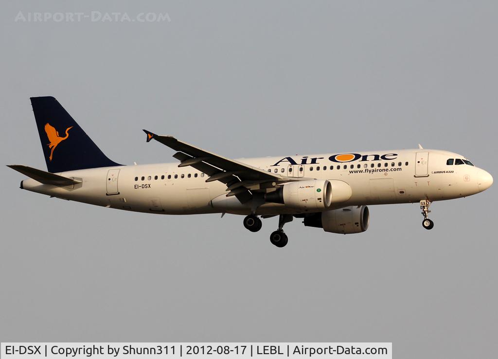 EI-DSX, 2008 Airbus A320-216 C/N 3643, Landing rwy 25R