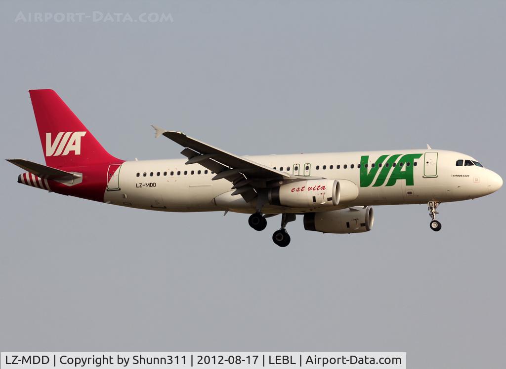 LZ-MDD, 2010 Airbus A320-232 C/N 4305, Landing rwy 25R
