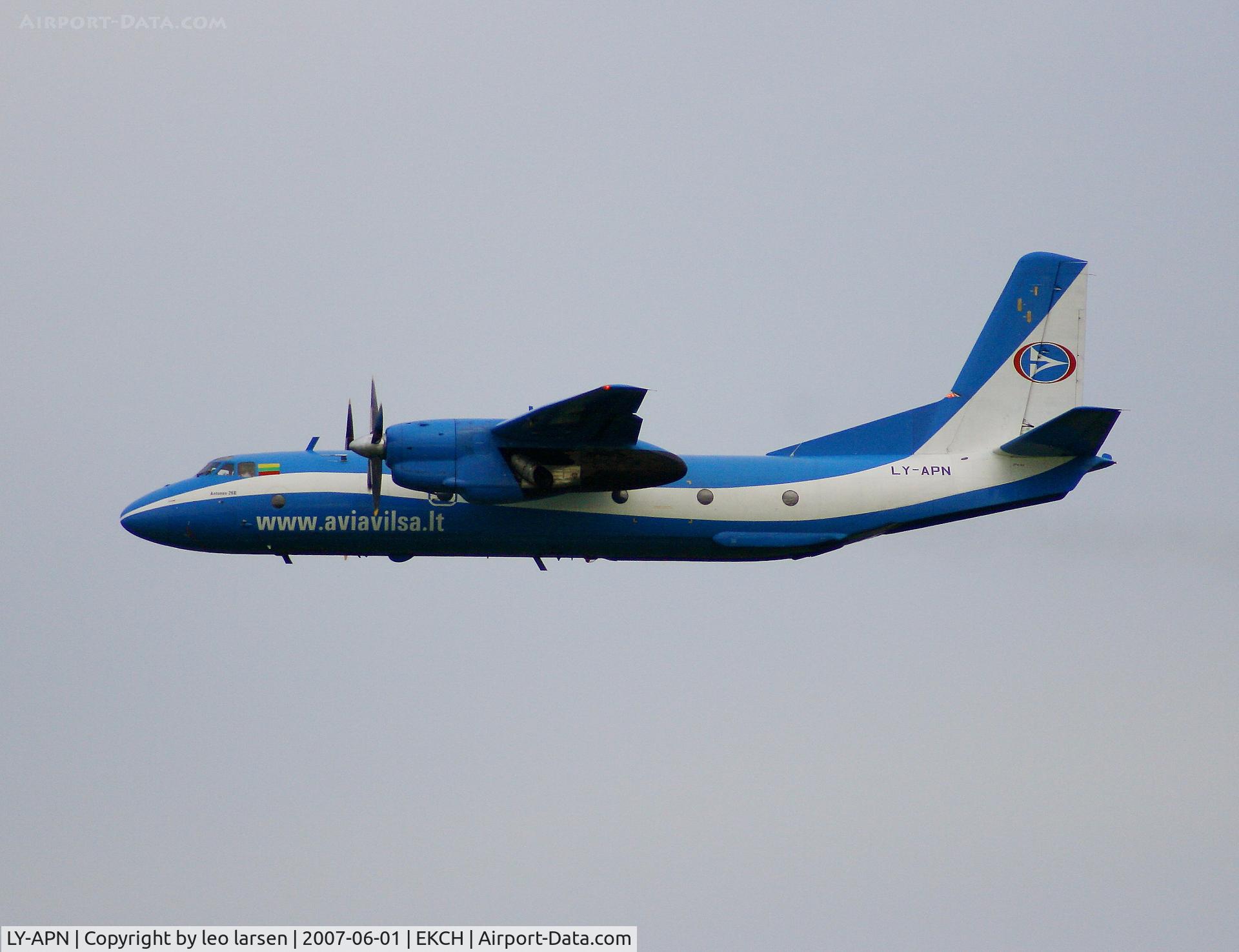 LY-APN, 1982 Antonov An-26B C/N 12010, Copenhagen Kastrup 1.6.07