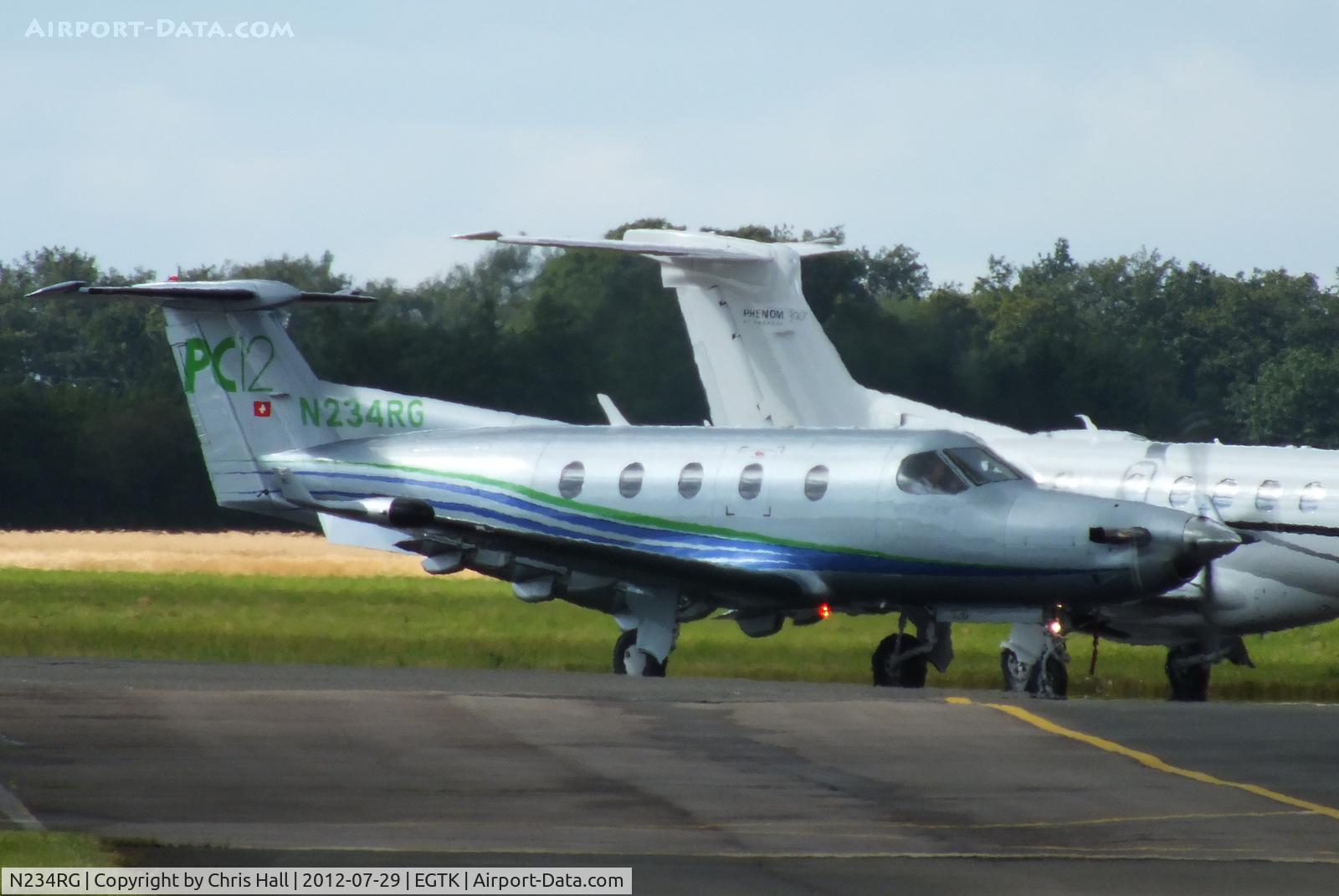 N234RG, 2003 Pilatus PC-12/45 C/N 520, based at Belfast City Airport, NI