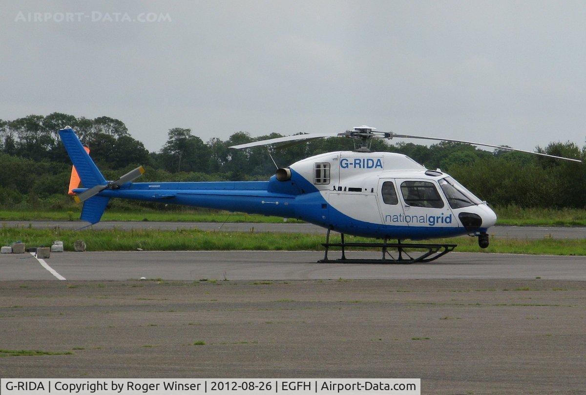 G-RIDA, 2007 Eurocopter AS-355NP Ecureuil 2 C/N 5734, Visiting Ecureuil II helicopter operated by National Grid Electricity Transmissions.
