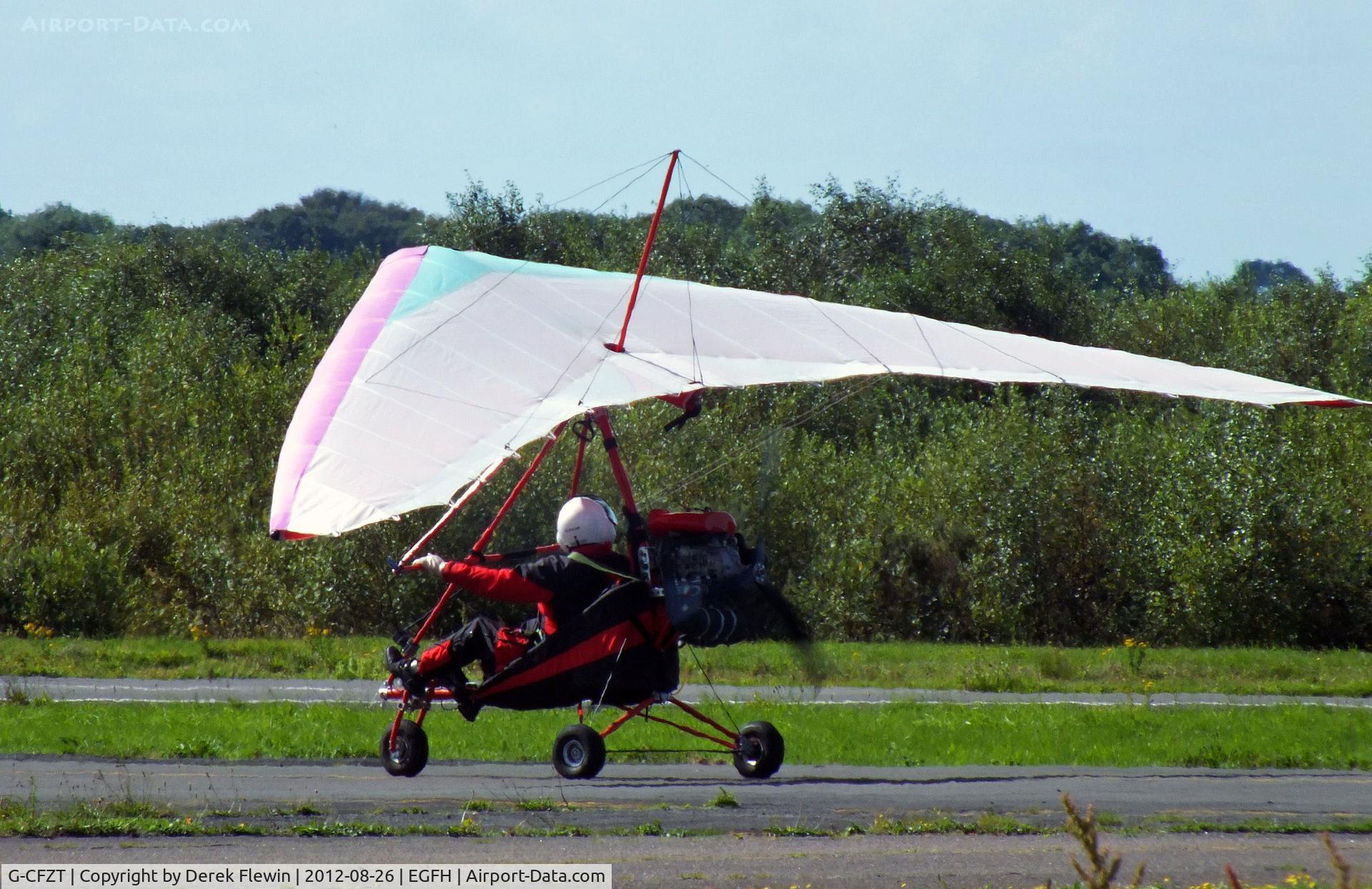 G-CFZT, 2008 Ace Aviation Magic Laser C/N AA00131, Prior to take off from EGFH.