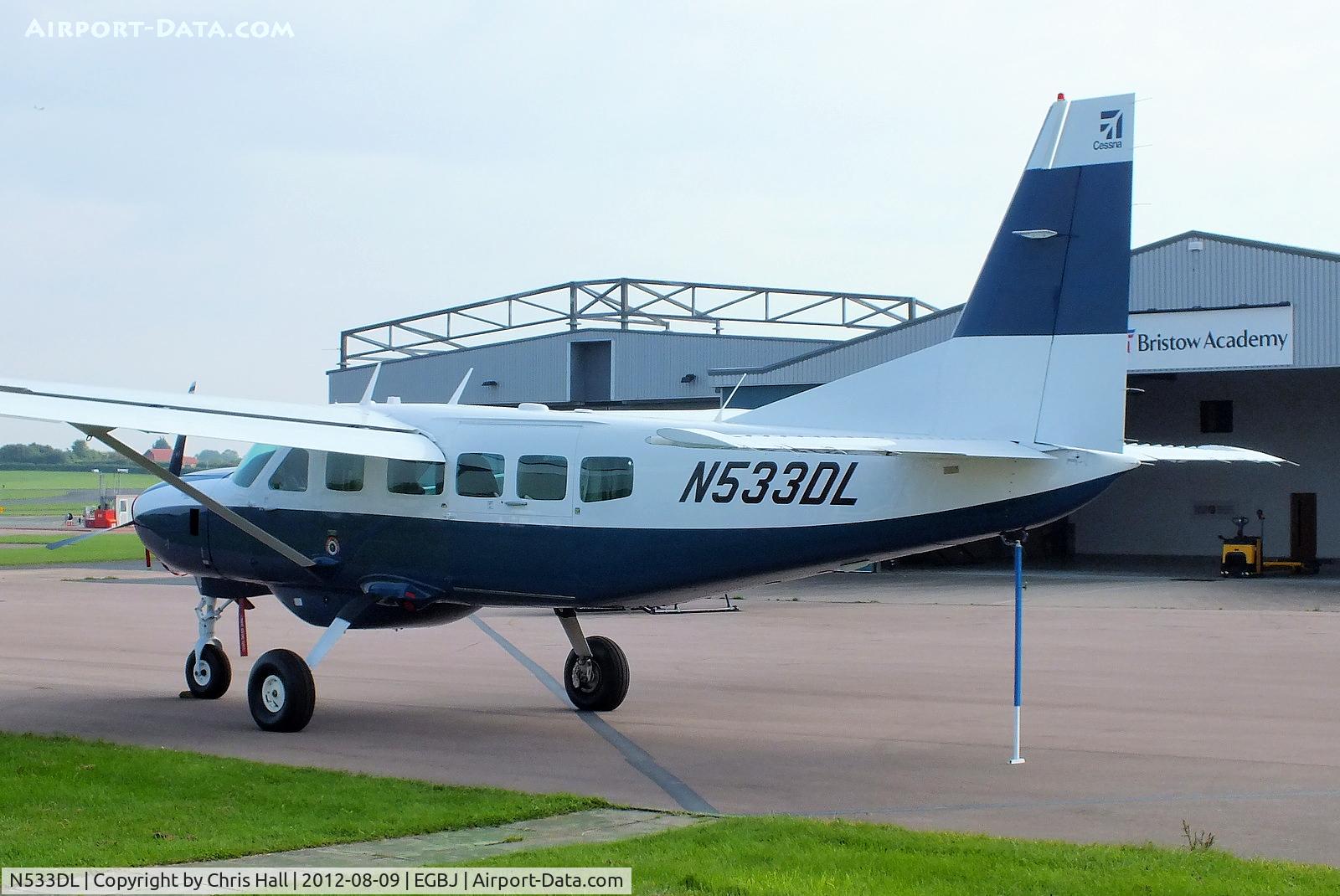 N533DL, 2011 Cessna 208B Grand Caravan C/N 20800533, parked at Staverton