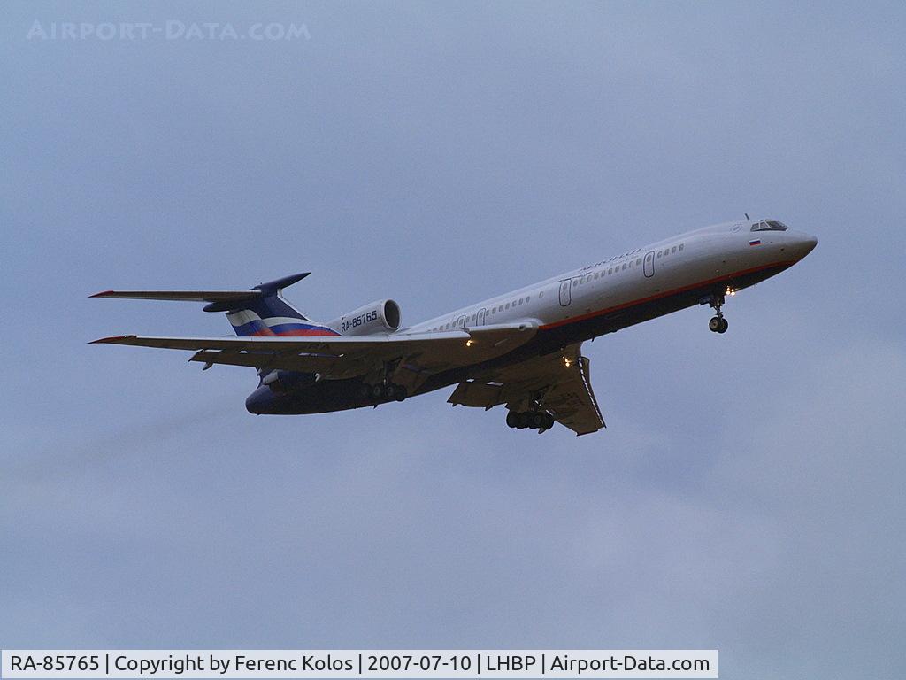 RA-85765, 1990 Tupolev Tu-154M C/N 90A765, Ferihegy