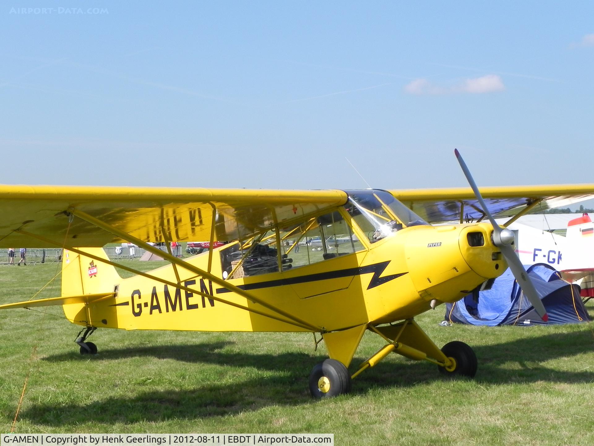 G-AMEN, 1952 Piper L-18C Super Cub C/N 18-1998, Oldtimer Fly In , Schaffen Diest - Belgium , August 2012