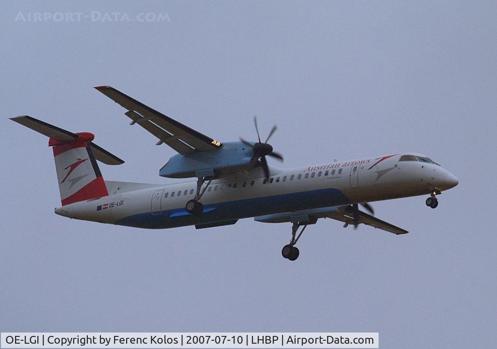 OE-LGI, 2004 De Havilland Canada DHC-8-402Q Dash 8 C/N 4100, Ferihegy