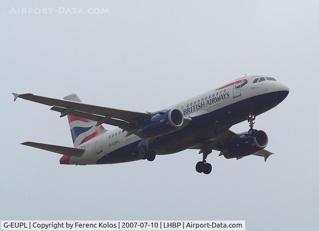 G-EUPL, 2000 Airbus A319-131 C/N 1239, Ferihegy