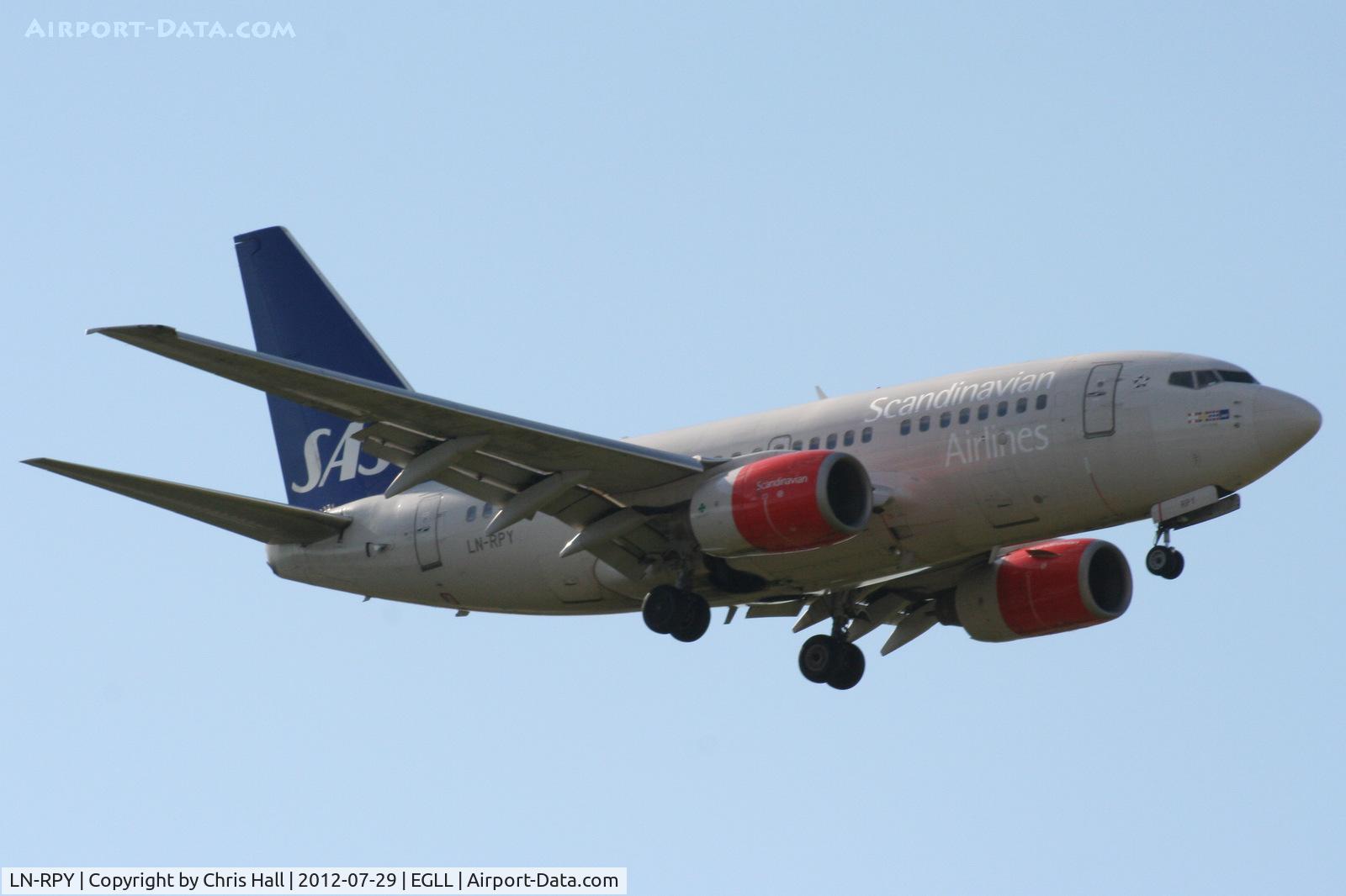 LN-RPY, 1998 Boeing 737-683 C/N 28292, SAS Scandinavian Airlines