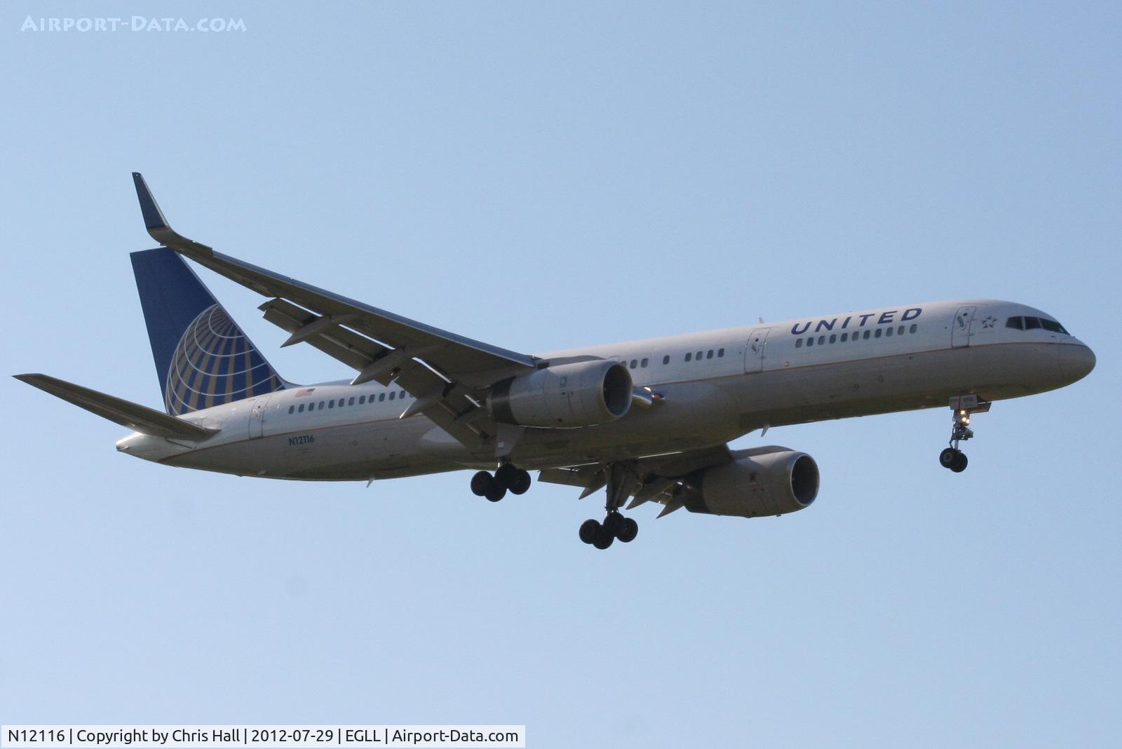 N12116, 1996 Boeing 757-224 C/N 27558, United Airlines