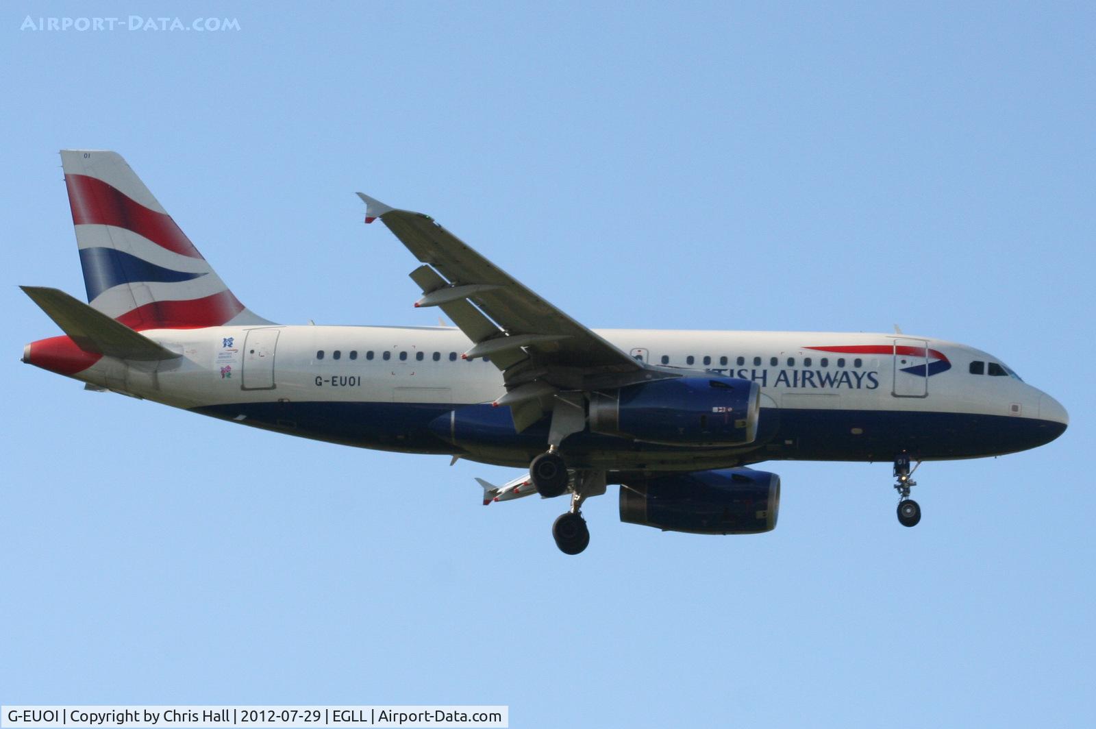 G-EUOI, 2001 Airbus A319-131 C/N 1606, British Airways