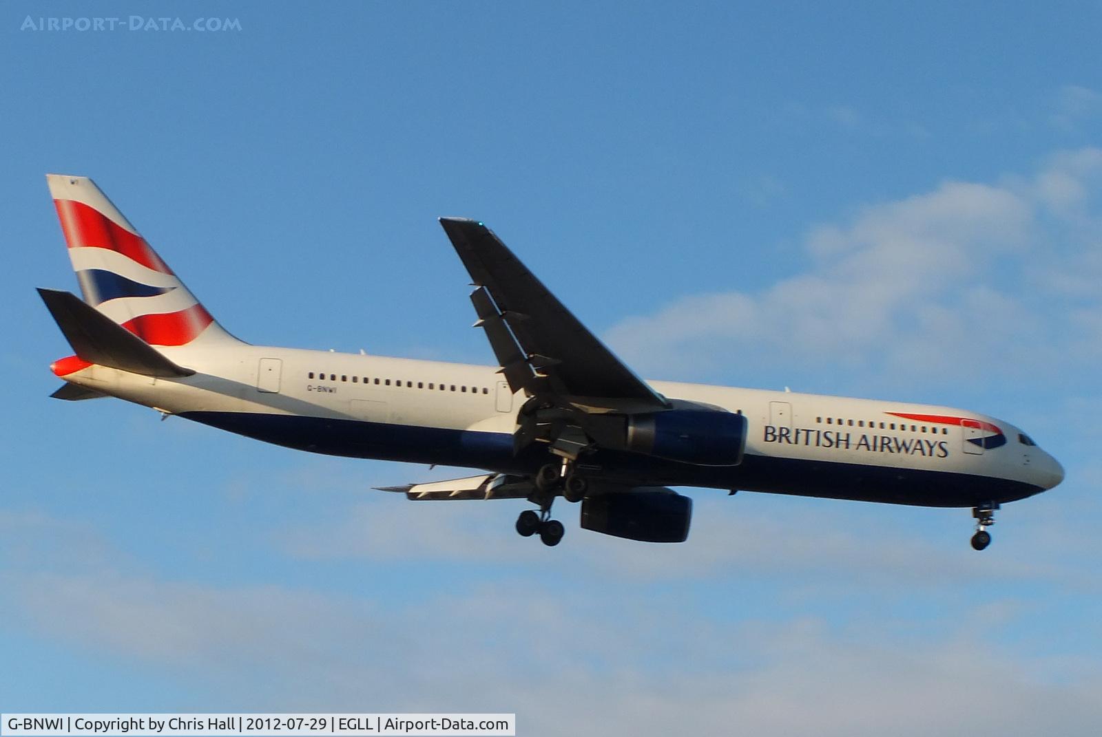G-BNWI, 1990 Boeing 767-336 C/N 24341, British Airways
