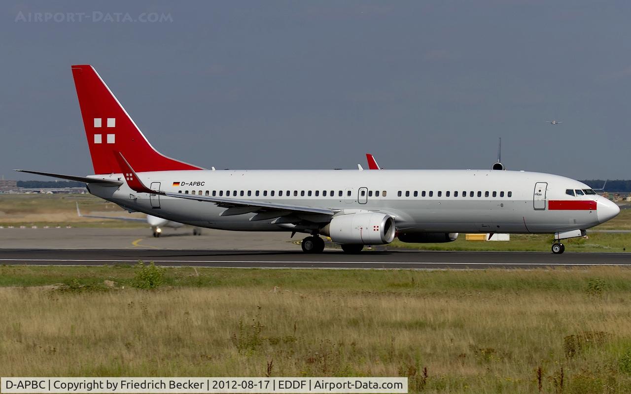 D-APBC, 2004 Boeing 737-8BK C/N 33016, departure from Frankfurt