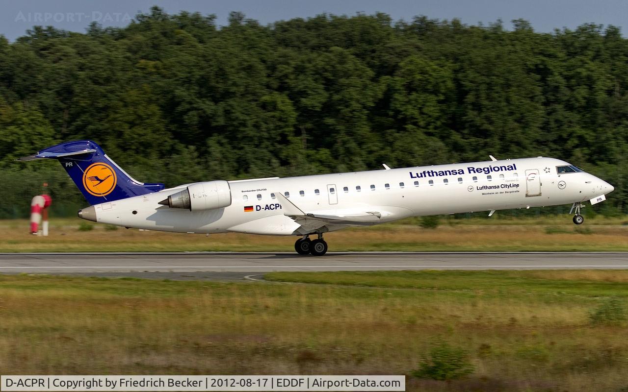 D-ACPR, 2003 Canadair CRJ-701ER (CL-600-2C10) Regional Jet C/N 10098, departure from Frankfurt